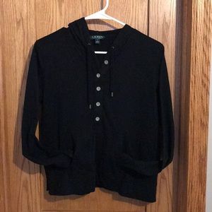 Lauren by Ralph Lauren pullover black sweatshirt M